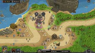 Прохождение Kingdom Rush Frontiers Veteran - Level 5 Пиратское логово 3 Stars