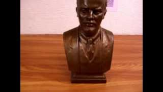 БРОНЗОВЫЙ БЮСТ ЛЕНИНА. АНТИКВАРИАТ