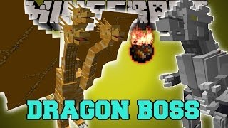 Minecraft: 3 HEADED DRAGON (NEW BOSSES: KING GHIDORAH AND MECHAGODZILLA) Mod Showcase