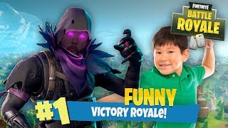 FUNNIEST WIN EVER with a 6 YEAR OLD!!!! Fortnite: Battle Royale