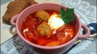 Борщ с Фрикадельками / Рецепт Вкусного Борща