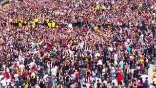 Rock on the Range 2014 - Adelitas Way - Rick DeJesus crowd surfing