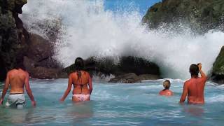 British Virgin Islands - Bubbly Pools and Foxy Sings at Jost Van Dyke, BVI, CARIBBEAN