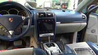 Porsche Cayenne - замена магнитолы и подключение штатной камеры заднего вида