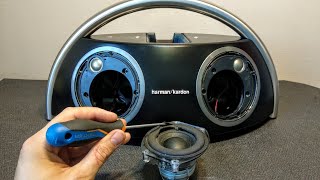 Ремонт динамиков harman kardon go+play, хрипит динамик замена подвеса