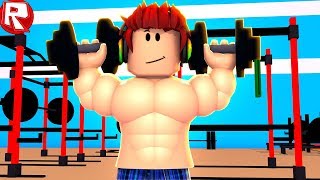 РОБЛОКС СИМУЛЯТОР КАЧКА И КАК Я СТАЛ САМЫМ СИЛЬНЫМ В ROBLOX ВИДЕО ВЕСЕЛАЯ ИГРА ДЛЯ ДЕТЕЙ