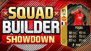 FIFA 18 SQUAD BUILDER SHOWDOWN!!! 91 INFORM POGBA!!! Title Party Spoiling Pogba