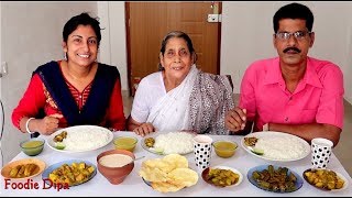 Eating Niramish Lunch With Mother in law || Foodie Dipa