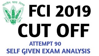 FCI 2019 CUT OFF