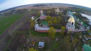 Густынский монастырь с высоты птичьего полета. Пасха 2017