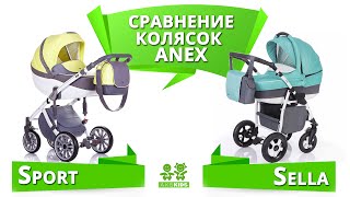 Сравнение колясок Anex Sella и Anex Sport