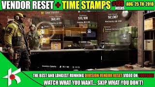 The Division | THE GEAR MOD WEEK! - Aug 25th 2018 + TIME STAMPS