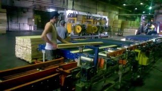 Линия автоматической подачи в четырехсторонний станок — Мегапак