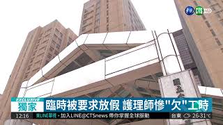濫用"負時數"! 醫院遭爆違法"潛規則"| 華視新聞 20180725