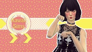 The Sims 4 : CAS Kawaii Sims - Collab W/ Amanda Simmer
