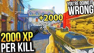 GET 10,000 XP PER MINUTE! LEVEL UP QUICK & PRESTIGE FAST (Call of Duty WW2 Prestige Tips)