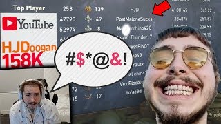 'Post Malone' called me this LIVE on his STREAM... (COD WW2)
