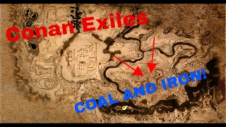 Conan Exiles - How to make Iron weapons and where to find coal and iron!