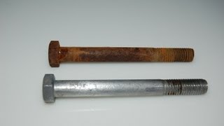 Eliminar oxido con agua fuerte o salfumant || Removing rust with acid