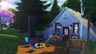 Tiny A-Frame Home | The Sims 4 CC Speed Build