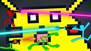 Insane New Snake Spawners and Pikachu Map in Stick Fight The Game!