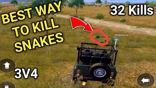 Best Way To Kill Snakes In PUBG Mobile
