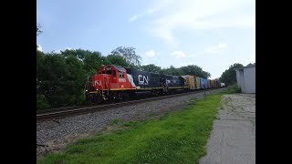 Tour of the CN in Wisconsin August 2019 Part 2 Fond Du Lac WI to Stevens Point WI