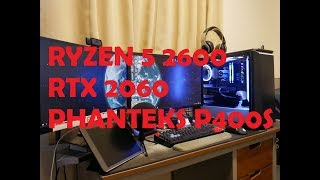 $1100 BUILD / RAKIT GAMING PC RYZEN 5 2600, RTX 2060, PHANTEKS P400S TIMELAPSE