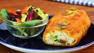 Chicken Alfredo – Crispy Breading With A Cheesy Filling