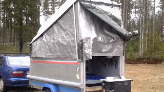 Прицеп для перевозки и хранения инструмента на базе стандартного прицепа.