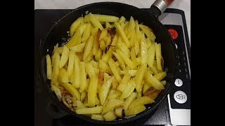 ✅  Моя любимая #жареная #картошка с луком.Самый лучший рецепт.