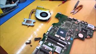 How to disassemble and replace thermal paste on HP 630 laptop