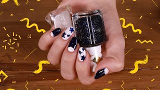 مناكير مميّز برسمة النجوم | Star Nail Art