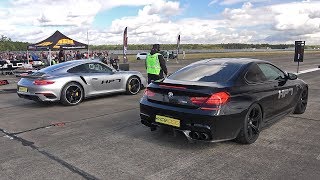 760HP Porsche 991 Turbo S HPT Stage 2 vs 1000HP BMW M6 F13 HPT One X