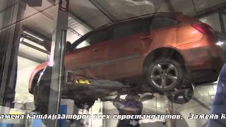 Замена гофры и резонатора на Skoda Fabia .Замена гофры в СПБ .