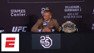 [FULL] TJ Dillashaw UFC 227 post-fight press conference | ESPN