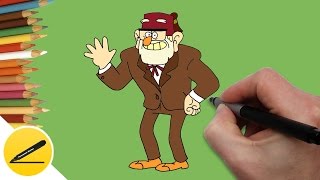 Как Нарисовать Стэна из Гравити Фолз ★ Рисуем Гравити Фолз ★ Рисование поэтапно