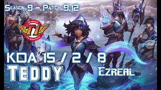 SKT T1 Teddy EZREAL vs KAI'SA ADC - Patch 9.12 KR Ranked