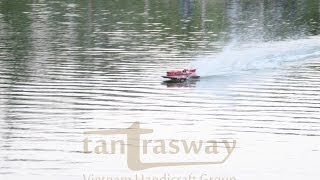 Ferrari Hydroplane Radio Control - Wooden open hull from tantrasway