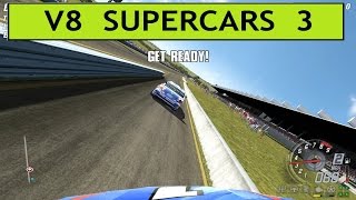 V8 SUPERCARS 3, SANDOWN, HD PC GAMING, TUNNGLE ONLINE RACE