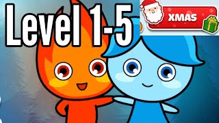 LuckyBoy And PrettyGirl Level 1 2 3 4 5 Xmas Neol Android iOS Crystal Temple Maze Walkthrough