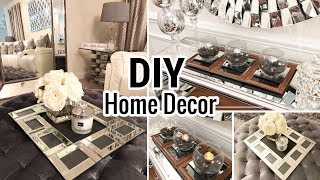 Dollar Tree DIY Mirror Trays! | Home Decor Ideas 2018
