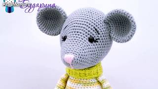 Амигуруми: схема Мышонок в свитере. Игрушки вязаные крючком - Free crochet patterns.