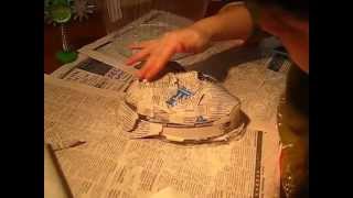 Идеи рукоделия. Маска из папье маше своими руками. Мастер класс 2.