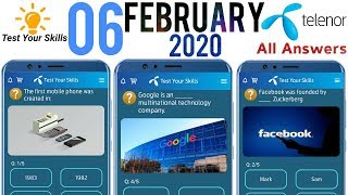 6 Feb | My Telenor Today Questions and Answers | My Telenor App Questions Today | Play And Win