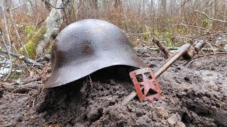 Коп по войне - Война в болотах. Выходы по выбитым верхам (часть 2) / Searching with Metal Detector