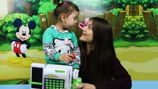 СУПЕРМАРКЕТ. Играем вместе с Эмилюшей в магазин. Детская касса