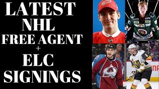 NHL FREE AGENTS 2018 - FA SIGNINGS + ELC SIGNINGS