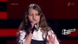 Рената Рамазанова. Ария Мины из мюзикла «Дракула» - Слепые прослушивания - Голос.Дети - Сезон 4