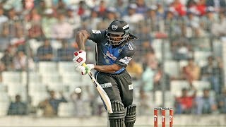 Chris Gayle's 55 Run Against Khulna Titans || 25th Match || Edition 6 || BPL 2019